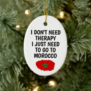Ich brauche keine Therapie, ich muss einfach nach Keramik Ornament