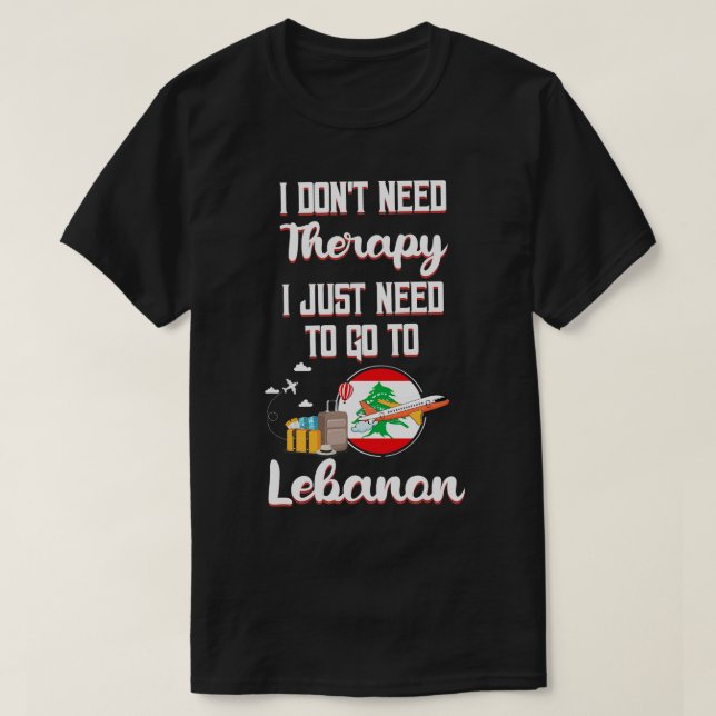 Ich brauche keine Therapie, ich muss nur in den Li T-Shirt (Design vorne)