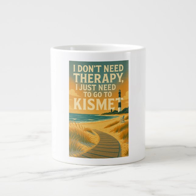 Ich brauche keine Therapie, ich muss nur nach Kism Jumbo-Tasse (Vorderseite)