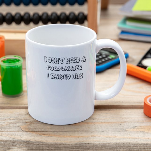 Ich brauche keinen guten Rechtsanwalt, den ich ang Kaffeetasse (Von Creator hochgeladen)