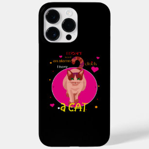 Ich brauche keinen Wecker, ich habe einen Katzenkn Case-Mate iPhone 14 Pro Max Hülle