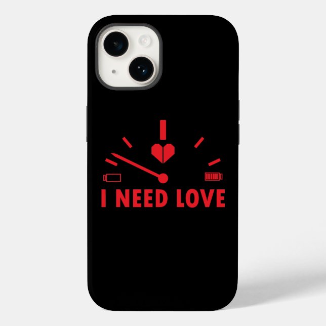 Ich brauche Liebe Tachometer Case-Mate iPhone Hülle (Rückseite)