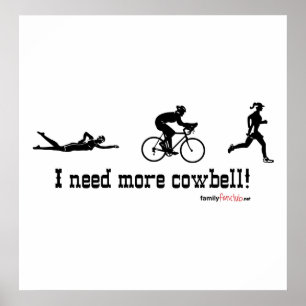Ich brauche mehr Cowbell-T - Shirt Poster