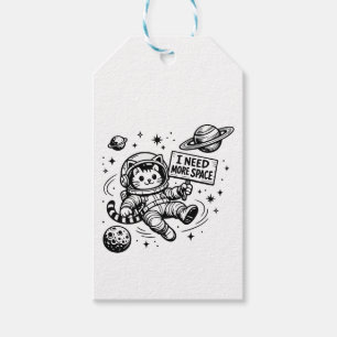 Ich brauche mehr Platz Lustige Katzen-Astronautin Geschenkanhänger