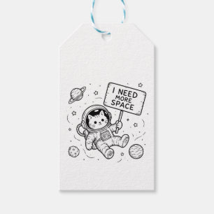 Ich brauche mehr Platz Lustige Katzen-Astronautin Geschenkanhänger