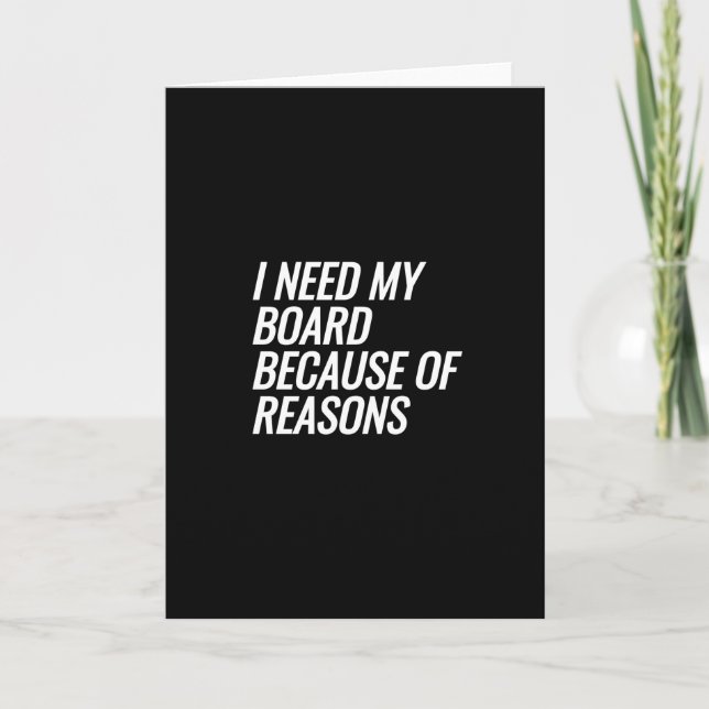 Ich brauche meinen Vorstand Karte (Vorderseite)