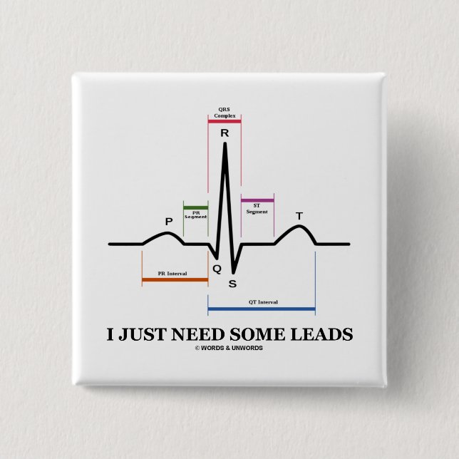 Ich brauche nur einige Leads (EKG/EKG Heartbeat). Button (Vorderseite)