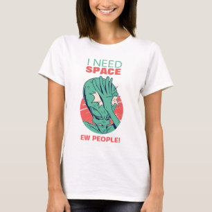 Ich brauche Space Funny Alien Gesicht Palming Ew M T-Shirt