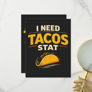 Ich brauche Tacos sofort Dankeskarte