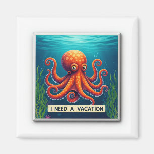 Ich brauche Urlaub. Magnet