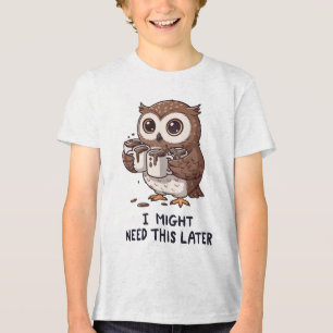 Ich brauche vielleicht später Kaffee - Lustiger Eu Tri-Blend Shirt