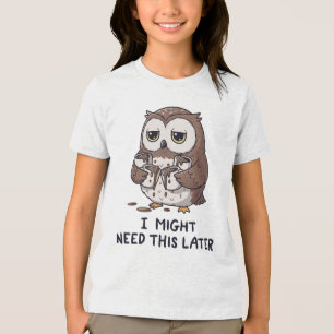 Ich brauche vielleicht später Kaffee - Lustiger Eu Tri-Blend Shirt