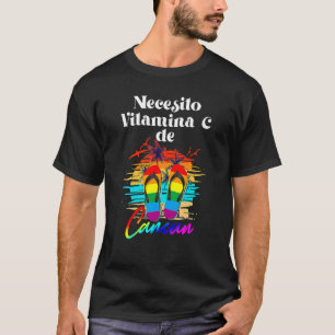 Ich brauche Vitamin C Cancun Mexiko Urlaub Beach M T-Shirt