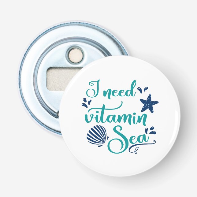 Ich brauche Vitamin Meer Flaschenöffner (Vorderseite)