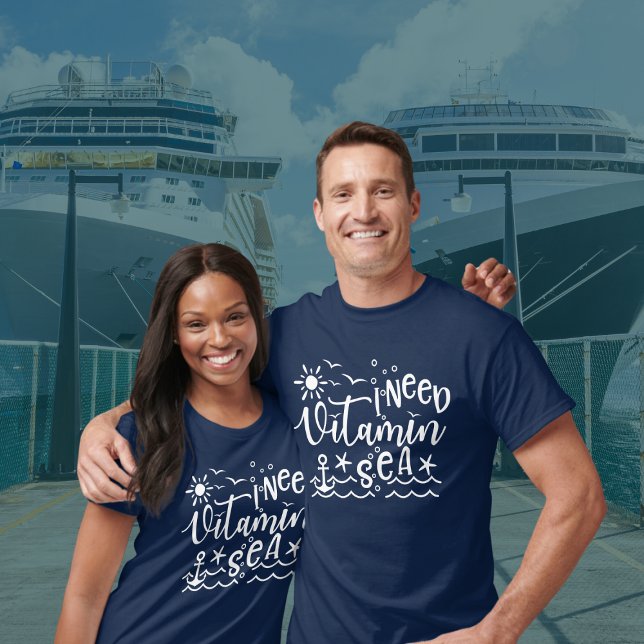 Ich brauche Vitamin Meer T-Shirt (Fun Cruise Shirt for anyone that needs more Vitamin Sea)