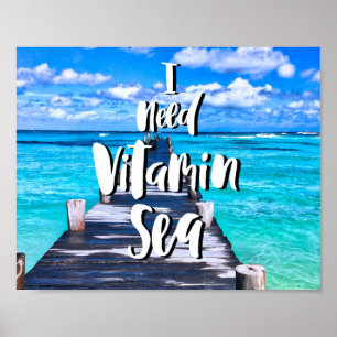 Ich brauche Vitamin Sea Poster