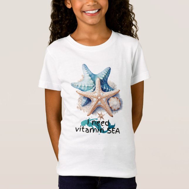 Ich brauche Vitamin Sea Star T-Shirt (Vorderseite)