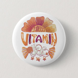 Ich brauche Vitamin Sea - Sunset Edition Button