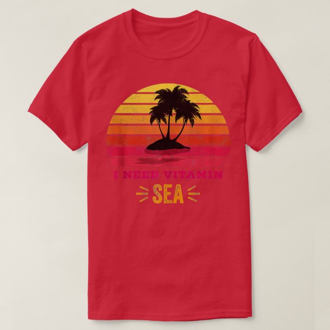 Ich brauche Vitamin Sea Theme Tank Top (Design vorne)