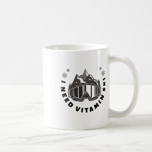 Ich brauche Vitamin Ski Kaffeetasse
