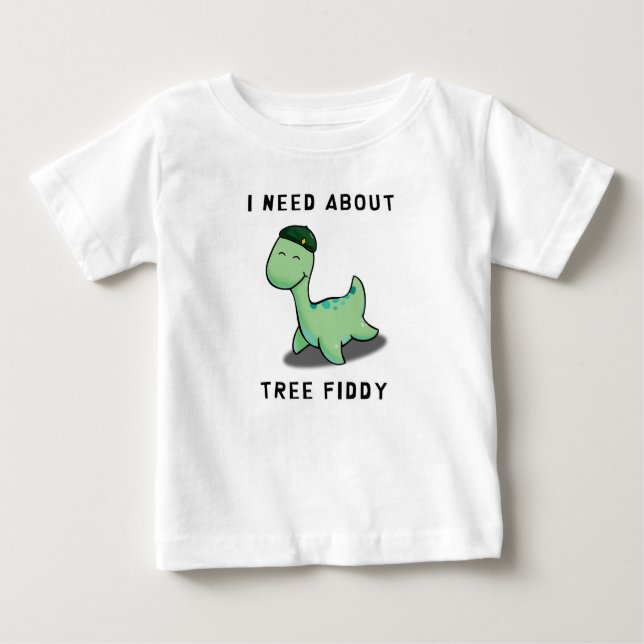 ICH BRAUCHTE ÜBER BAUFIDY - NIEDRIGER MONSTER BABY T-SHIRT (Vorderseite)