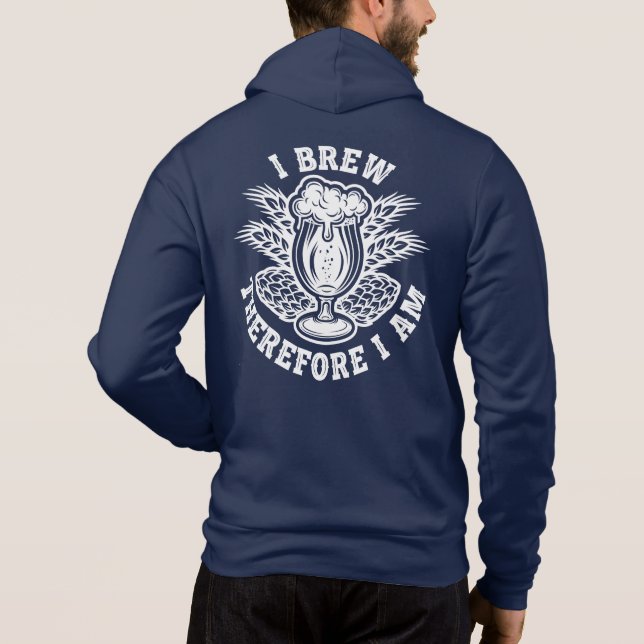 Ich braue also bin ich hoodie (Rückseite)