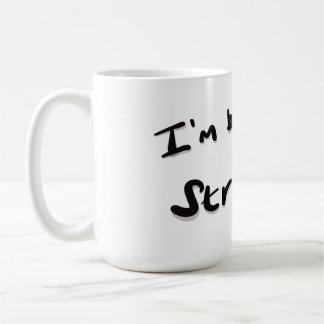 Ich braue eine starke kaffeetasse