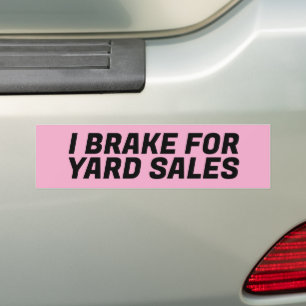 ICH BREAGE FÜR DEN AUTOAUFKLEBER VON YARD SALES