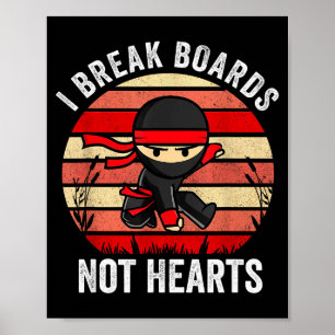 Ich breche Bretter, nicht Herzen Ninja Valentinsta Poster