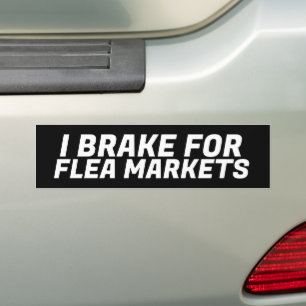 ICH BRECHE FÜR DEN AUTOAUFKLEBER DER FLEA MÄRKTE