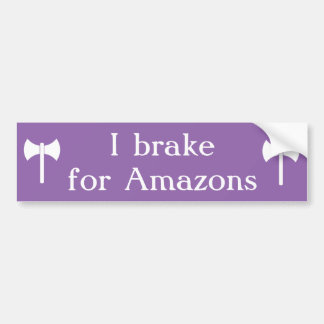 Ich bremse für Amazonas labrys Autoaufkleber
