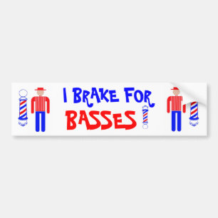 Ich bremse für Bässe! Autoaufkleber