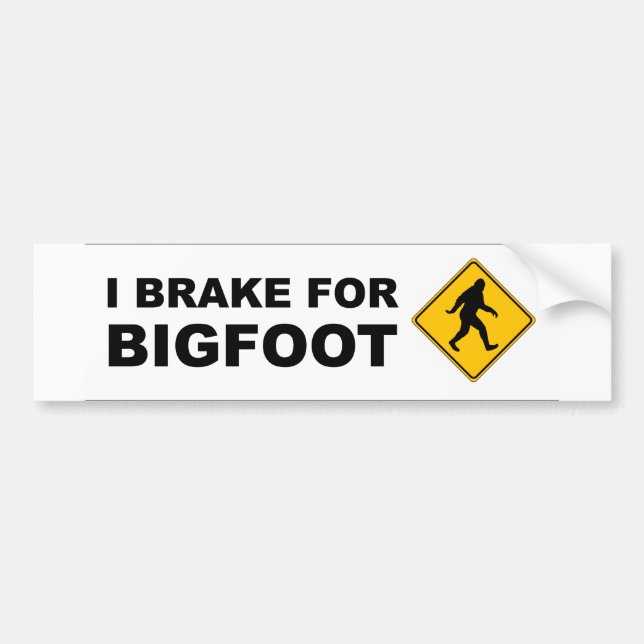 Ich bremse für Bigfoot Autoaufkleber (Vorne)