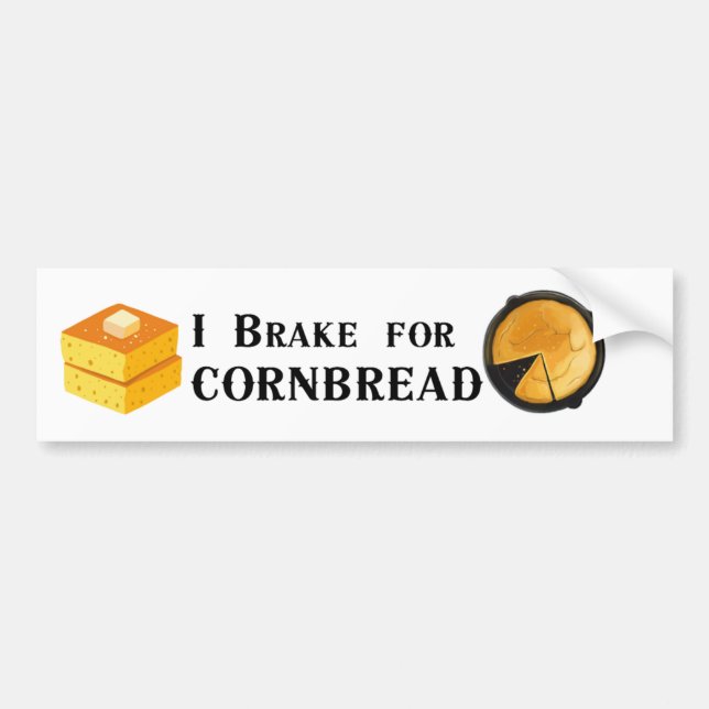 Ich bremse für Cornbread Autoaufkleber (Vorne)