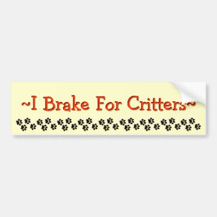 Ich bremse für Lebewesen Autoaufkleber