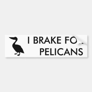Ich bremse für Pelikane Aufkleber Autoaufkleber