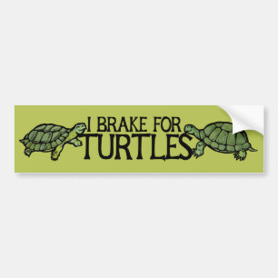 Ich bremse für Schildkröten Autoaufkleber