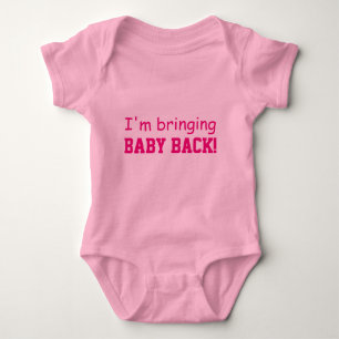 ICH BRINGE BABY BACK PINK SÄUGLING STRAMPLER