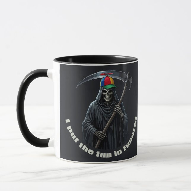 Ich bringe den Spaß ins Begräbnis Tasse (Links)