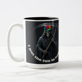 Ich bringe den Spaß ins Begräbnis Zweifarbige Tasse