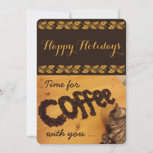 Ich bringe die Kaffeekarte mit RoseWrites Feiertagskarte