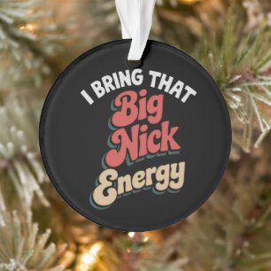Ich bringe diese große Nick-Energie Santa Xmas Lus Ornament