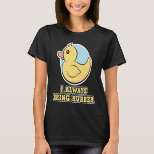 Ich bringe Gummi-Enten immer mit T-Shirt