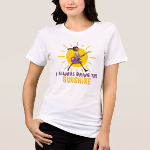 Ich bringe immer den Sonnenschein Tri-Blend Shirt