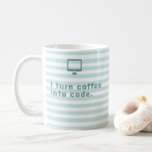 Ich bringe Kaffee in Code. Tasse des Programmierer