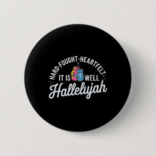 Ich bringe mein hart erkädigtes Herz Halleluja Button