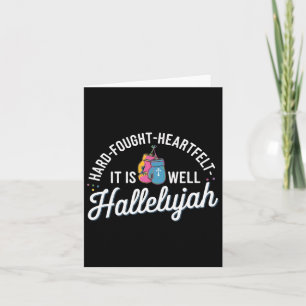 Ich bringe mein hart erkädigtes Herz Halleluja Karte