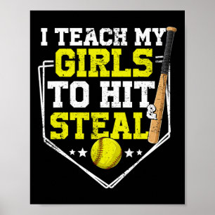 Ich bringe meinem Mädchen bei, zu schlagen und zu  Poster