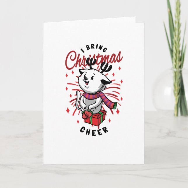 Ich bringe Weihnachtsjubeln Karte (Vorderseite)