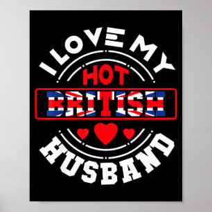Ich britischer Ehemann Union Jack Poster